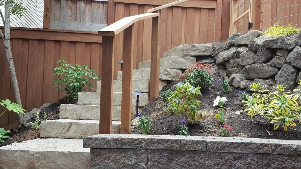Custom landscape installation in North Plains, OR by Land Crafters
