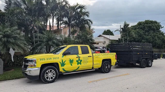 Reliable lawn care service for year-round maintenance in Key West, FL by Land Creations Landscaping