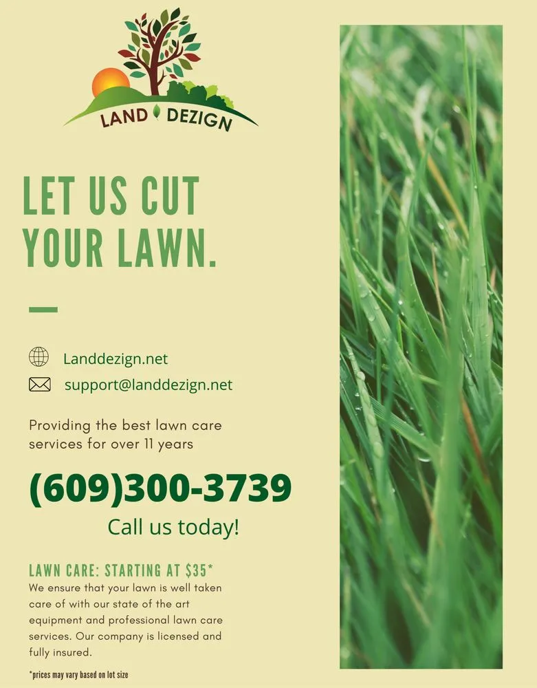 Expert lawn mowing service experts serving Egg Harbor City, NJ - Land Dezigning