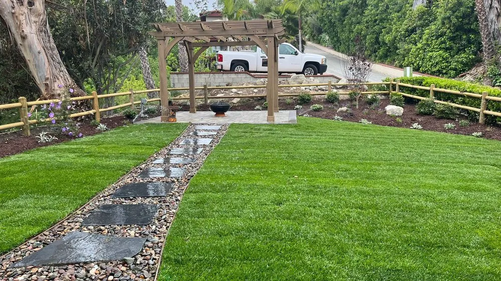 Affordable lawn mowing service for year-round maintenance in Los Angeles, CA by Land Eco Development