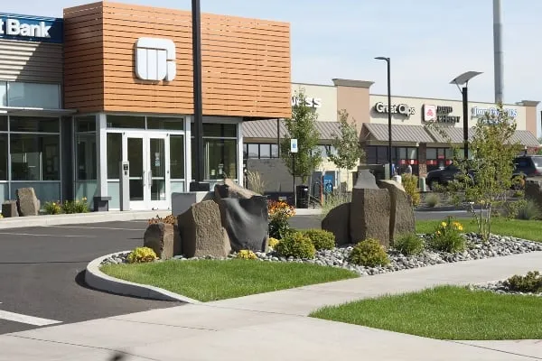 Custom landscape installation in Mead, WA by Land Expressions