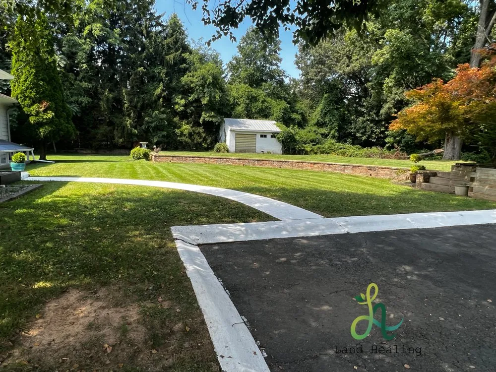 Professional residential landscaping for homes in Damascus, MD by Land Healing