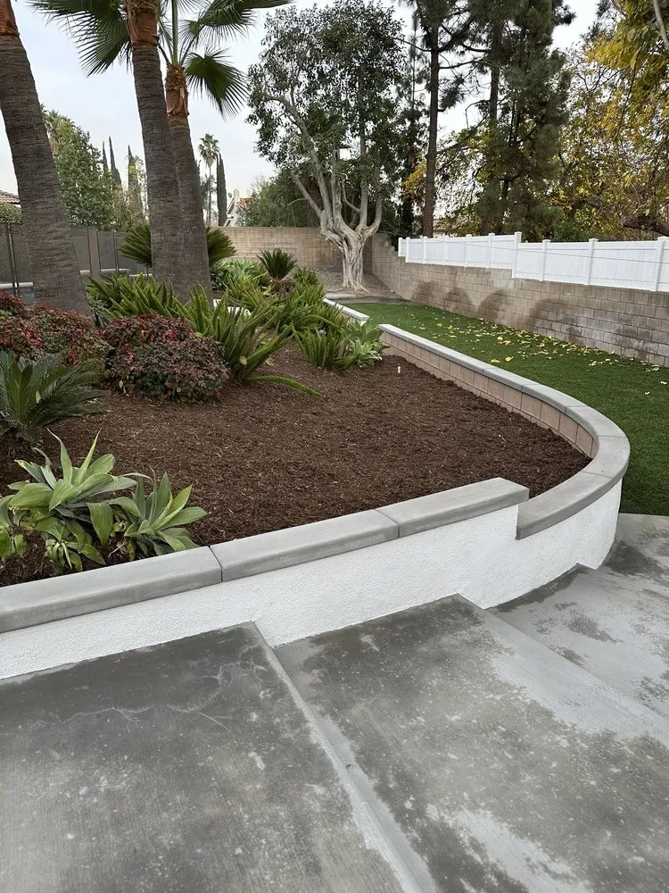 Professional landscape installation with custom design across Ontario, CA - Land X Landscape Construction