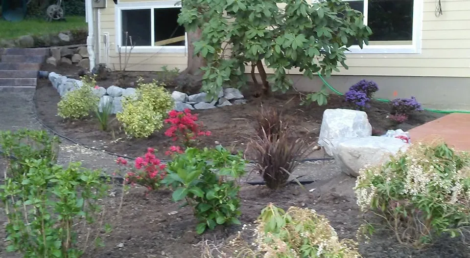 Professional lawn mowing service in Redmond, WA by Landcos Construction Services