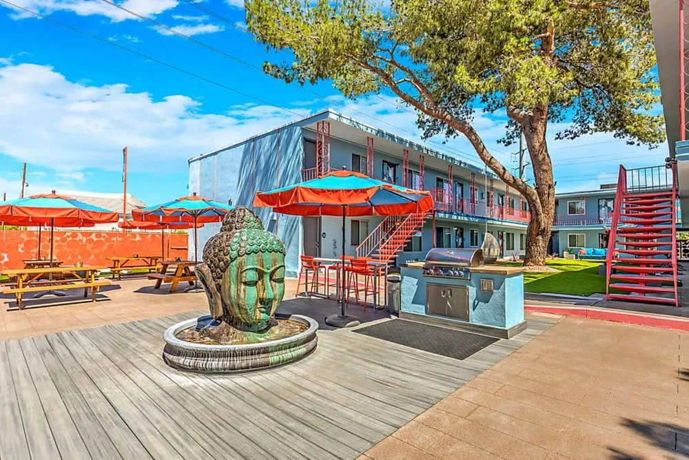 Professional lawn mowing service for outdoor upgrades in Las Vegas, NV by Landcraft