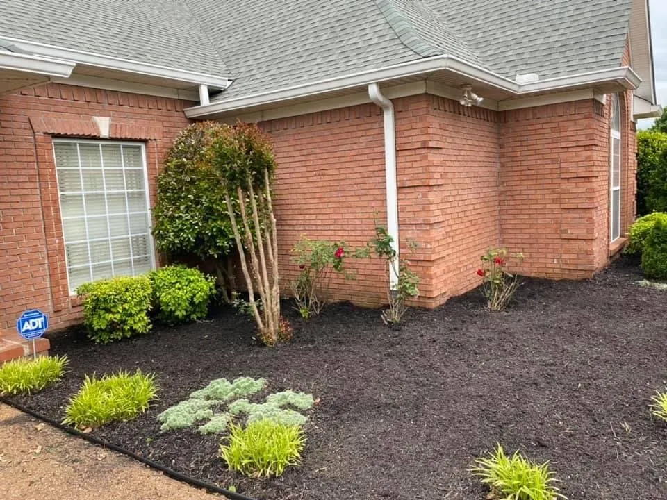 Custom landscape installation in Jackson, TN by Landers Lawn Service
