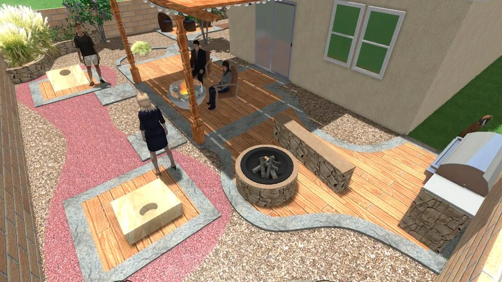 Affordable landscape installation near you in Rio Rancho, NM by Landescapes