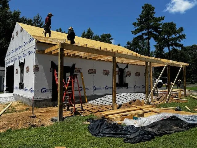 Professional outdoor landscaping in Montpelier, VA by Landmark Contractors
