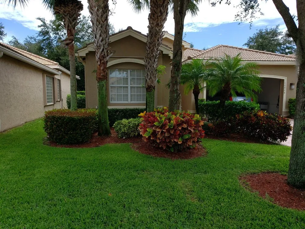 Custom residential landscaping for beautiful yards across Loxahatchee, FL - Landmark Grounds Services