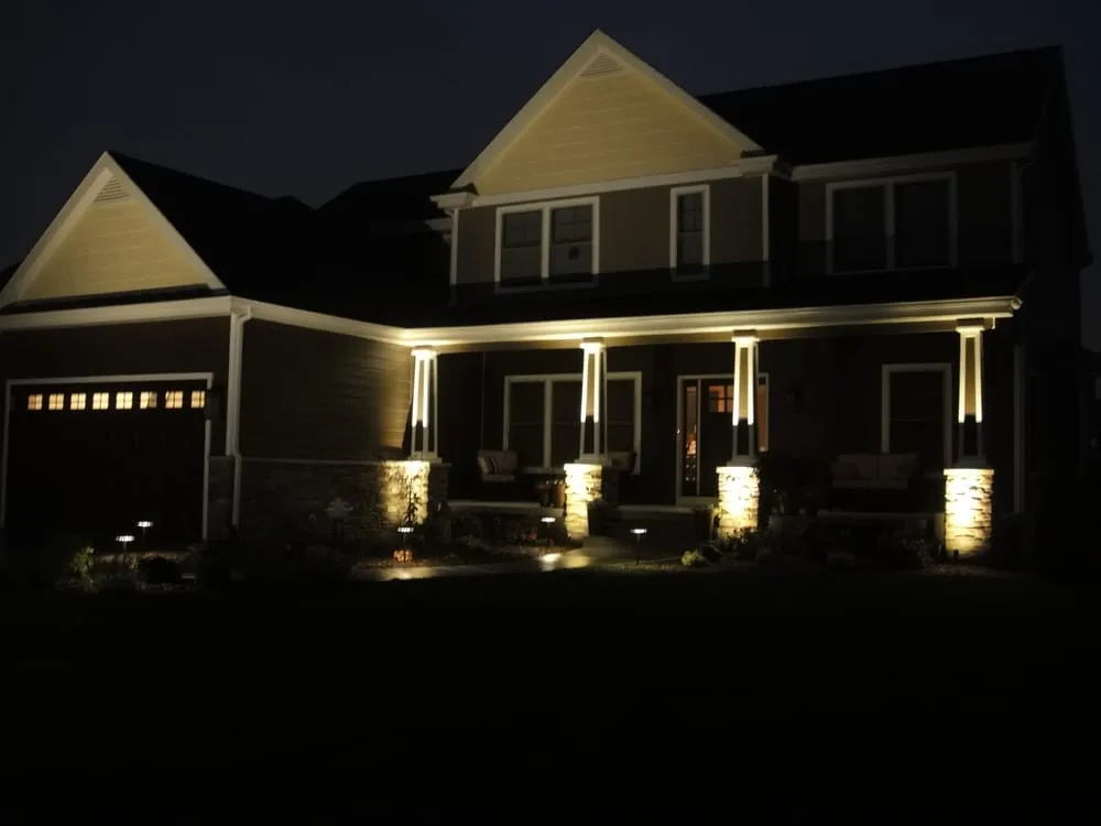 Reliable lawn care service for beautiful yards in Portage, IN by Landmark Landscape Lighting