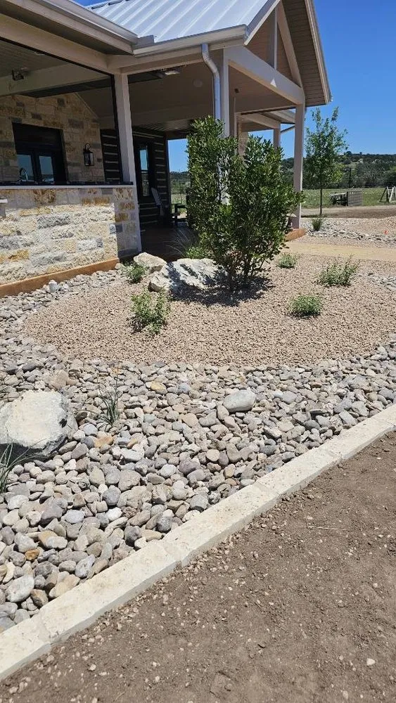 Custom yard cleanup service in Kerrville, TX by Landmark Landscaping