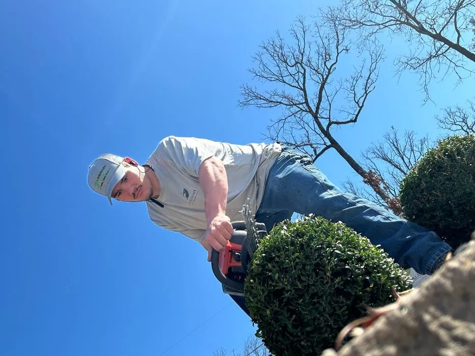 Custom landscaping services in Barnett, MO by Landmark Lawn Care