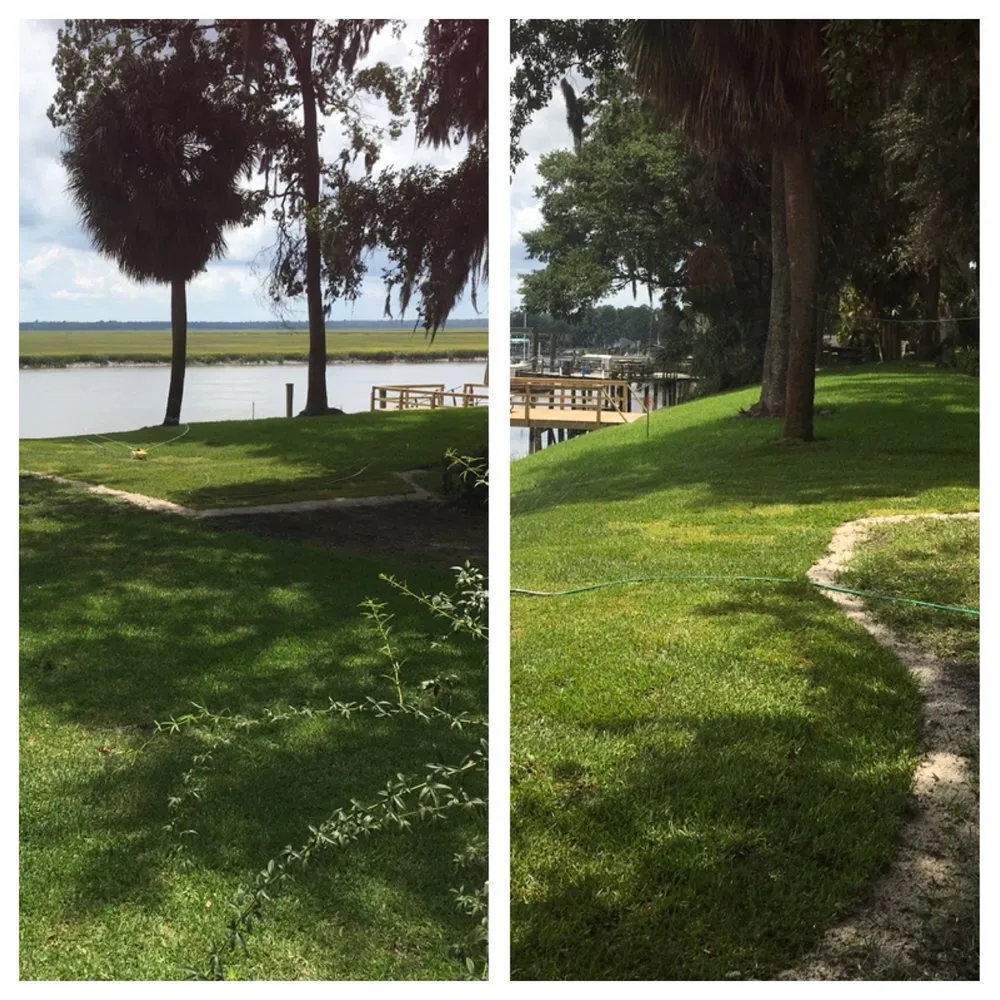 Local landscape installation in Richmond Hill, GA by Landmarks Nursery