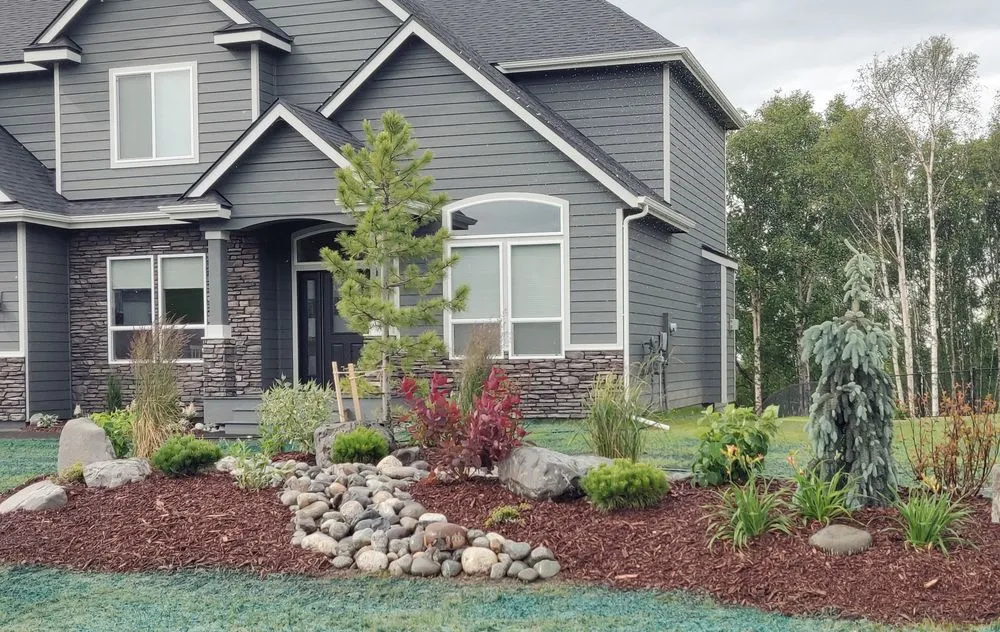 Expert outdoor landscaping with custom design in Wasilla, AK by LandMax Alaska