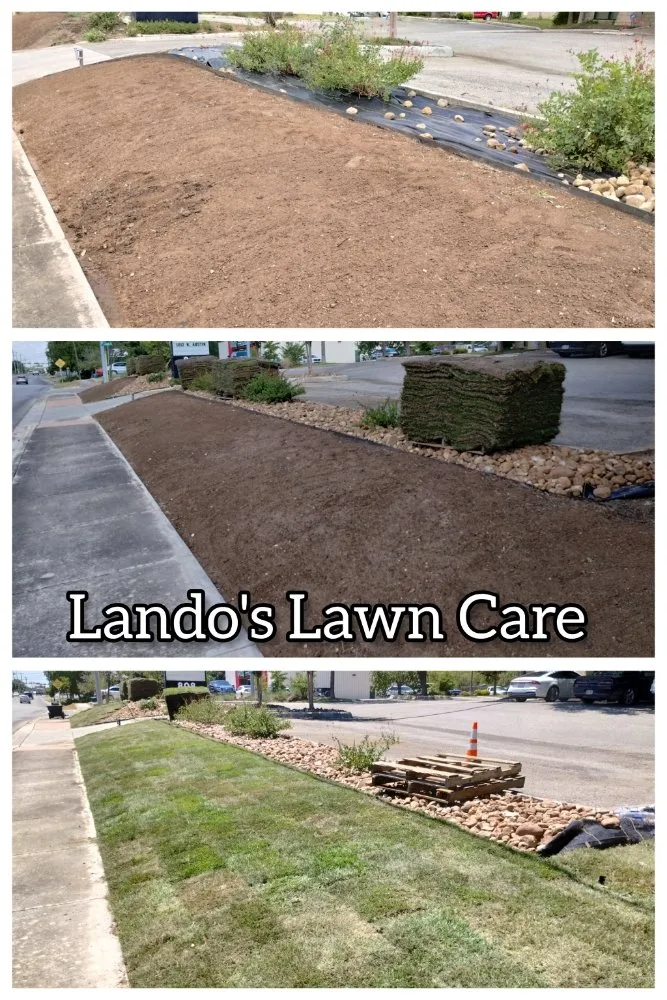 Trusted lawn mowing service with custom design in Seguin, TX by Lando's Lawn Care