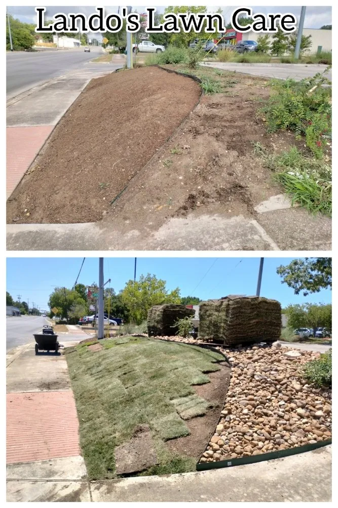 Expert landscape installation in Seguin, TX by Lando's Lawn Care