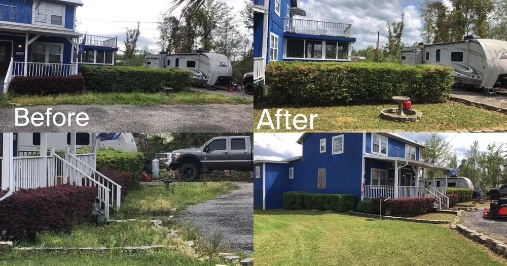 Reliable yard cleanup service for beautiful yards in Blountstown, FL by Landrum’s Lawn Care