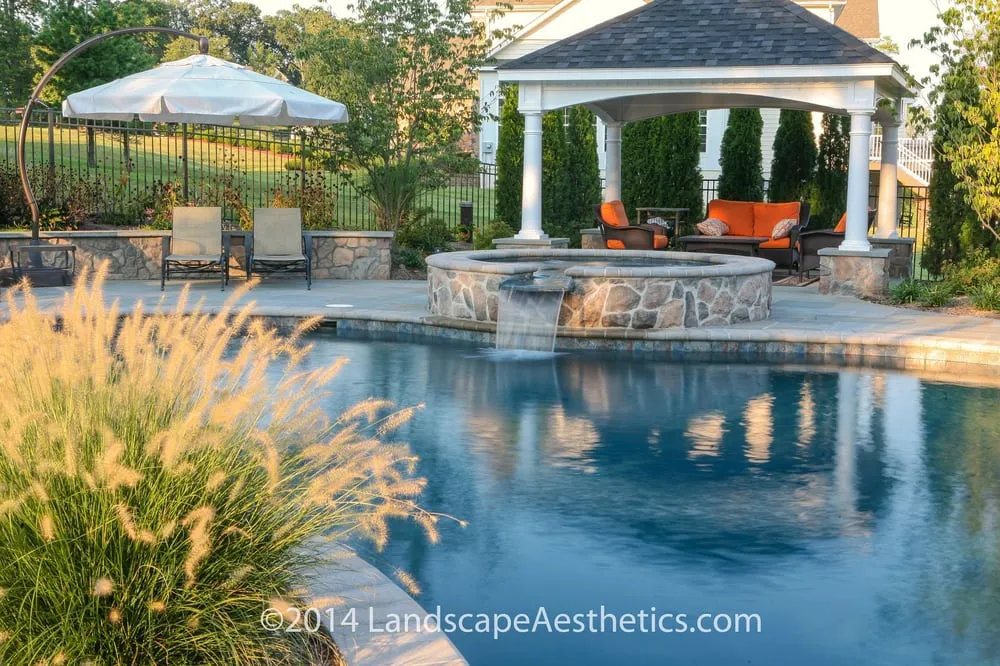 Professional landscape design for homes in Bernardsville, NJ by Landscape Aesthetics