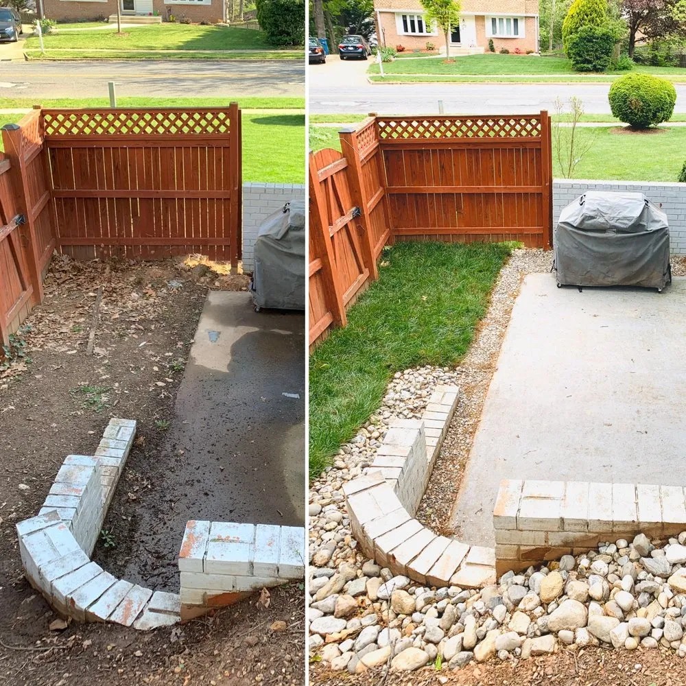 Custom yard cleanup service for residential properties in Alexandria, VA by Landscape and Drainage Services