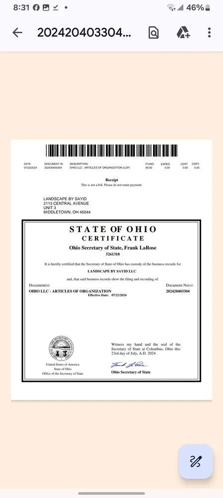 Top-rated residential landscaping experts serving Franklin, OH - Landscape By Sayid