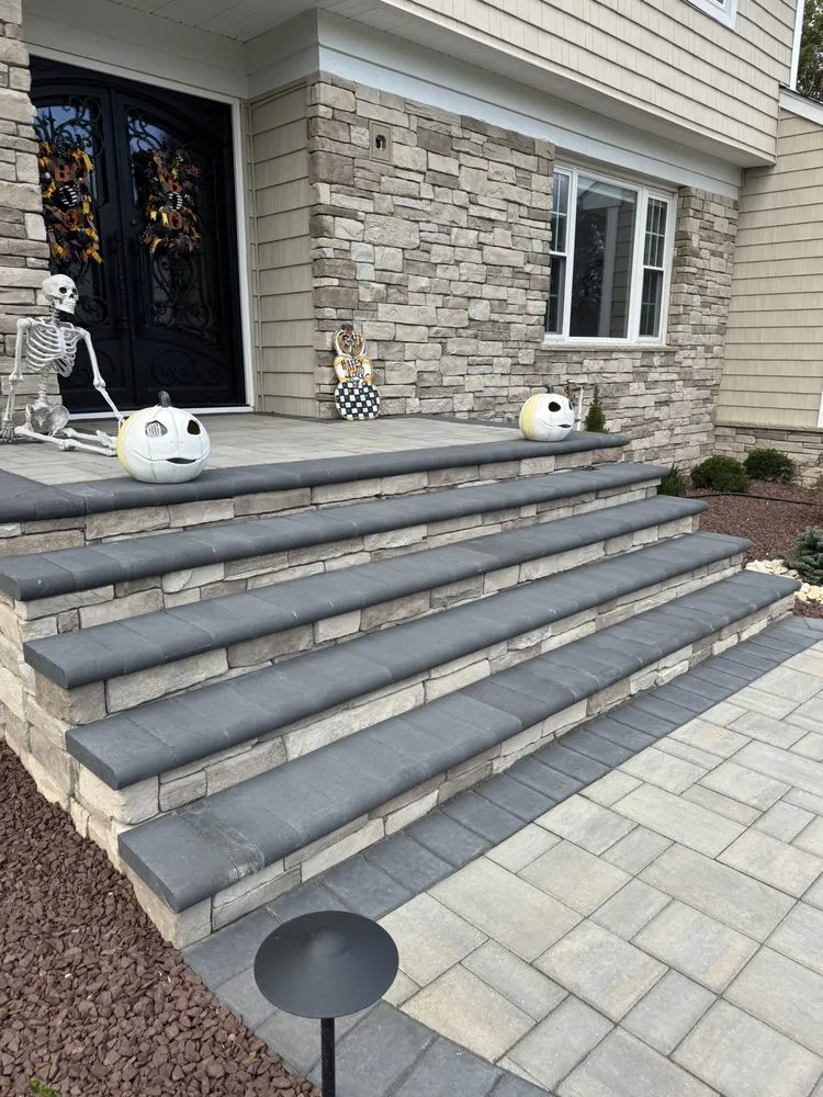 Custom landscape installation in Freehold, NJ - Landscape Concepts