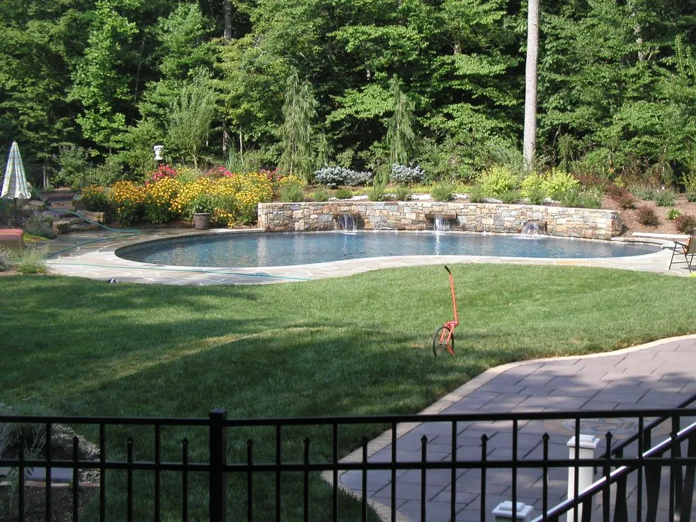 Custom garden landscaping in Fairfax Station, VA by Landscape Concepts Of Fairfax