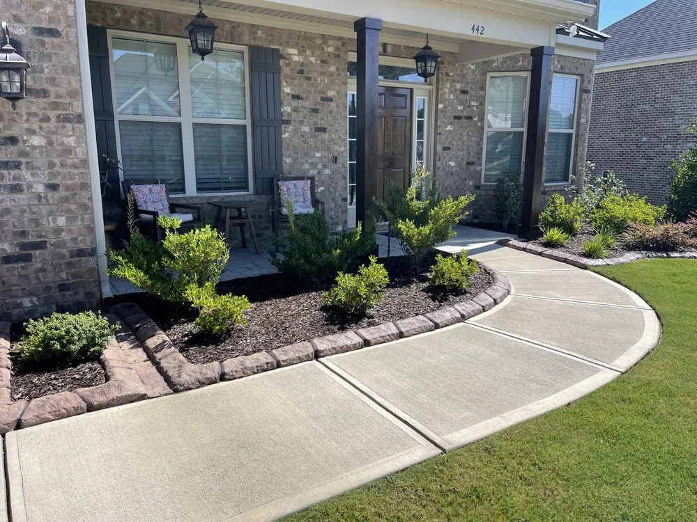 Local yard cleanup service for year-round maintenance across Grovetown, GA - Landscape Concrete Curbing