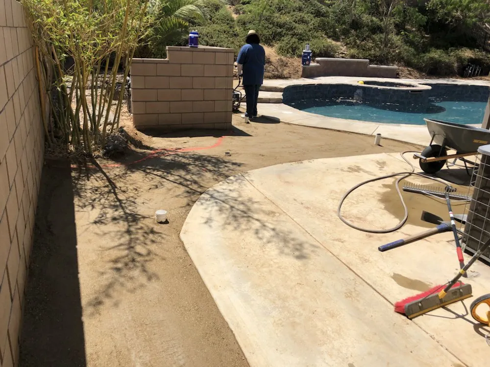 Custom outdoor landscaping with custom design in Lancaster, CA by Landscape Connection Group