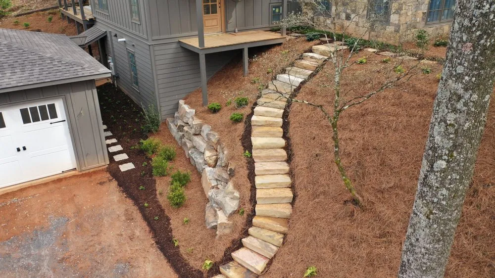 Custom garden landscaping for homes in Calhoun, GA by Landscape Creations