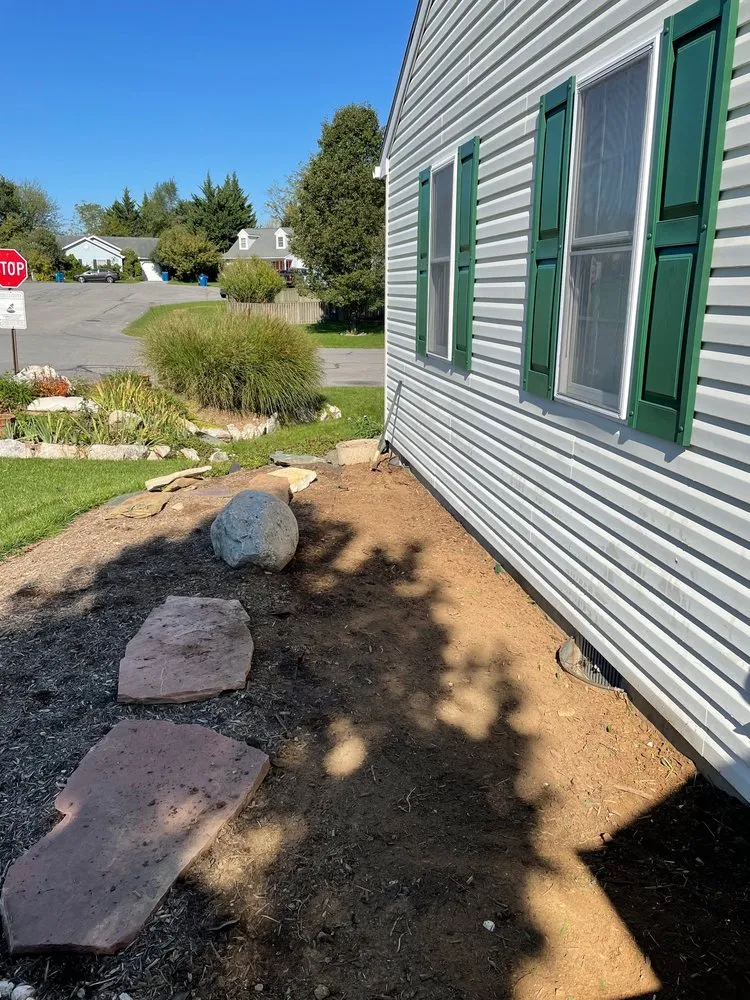 Professional yard cleanup service with custom design in Morgantown, WV by Landscape Creations