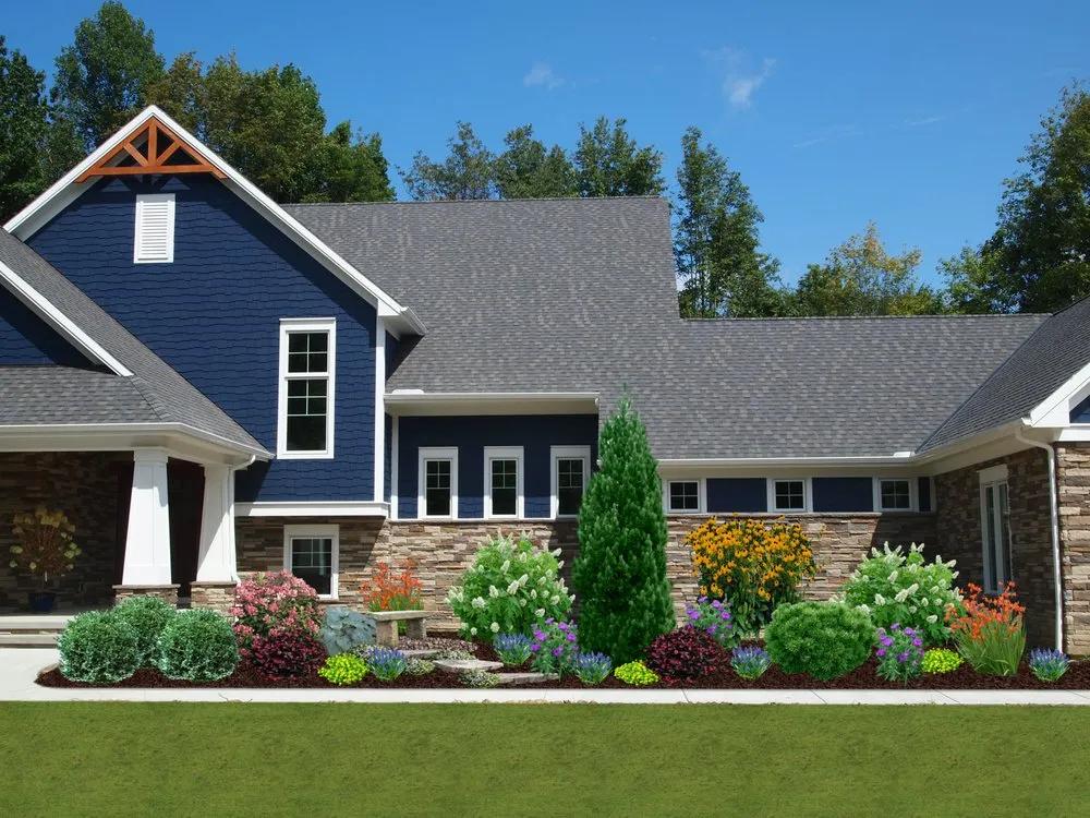 Custom landscape installation for beautiful yards in Chesterland, OH by Landscape Creations Nursery