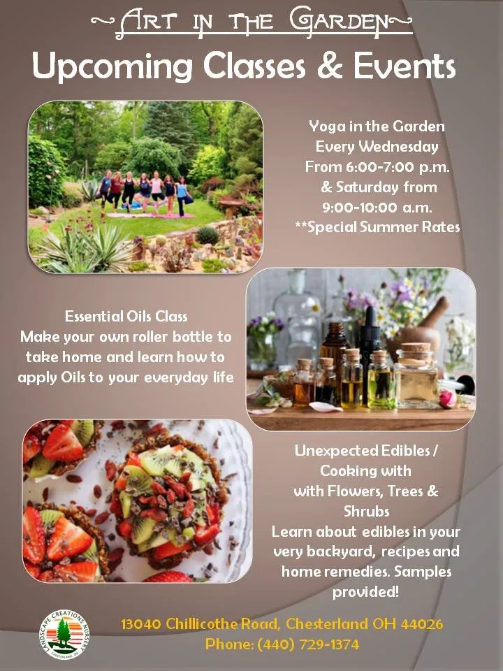 Custom outdoor landscaping in Chesterland, OH by Landscape Creations Nursery