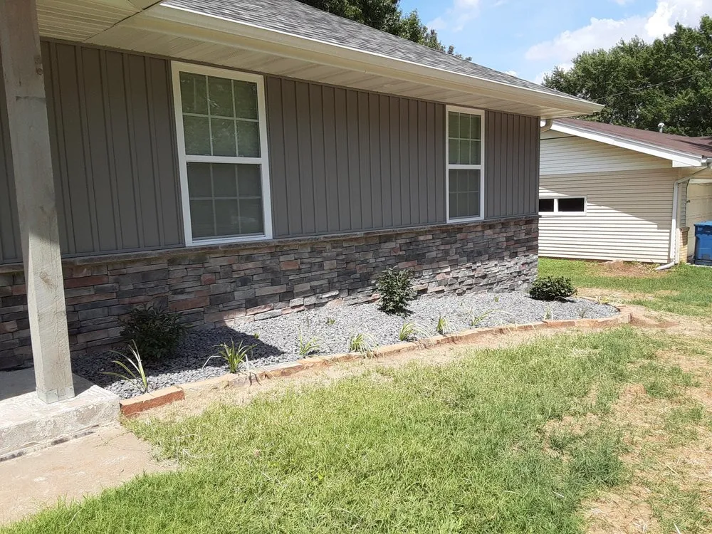 Custom landscape installation in Springfield, MO by Landscape Creations