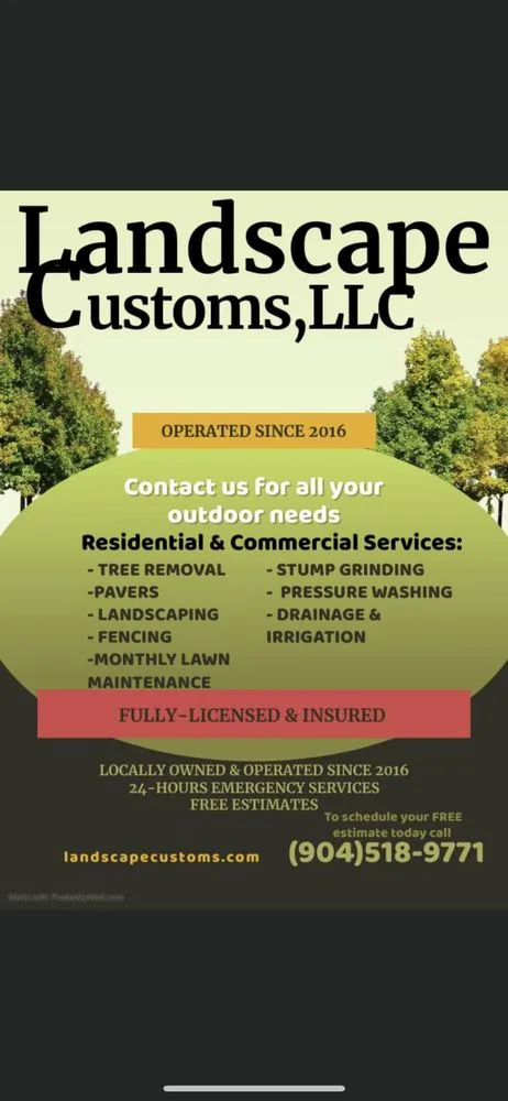 Custom yard maintenance for residential properties across Jacksonville, FL - Landscape Customs
