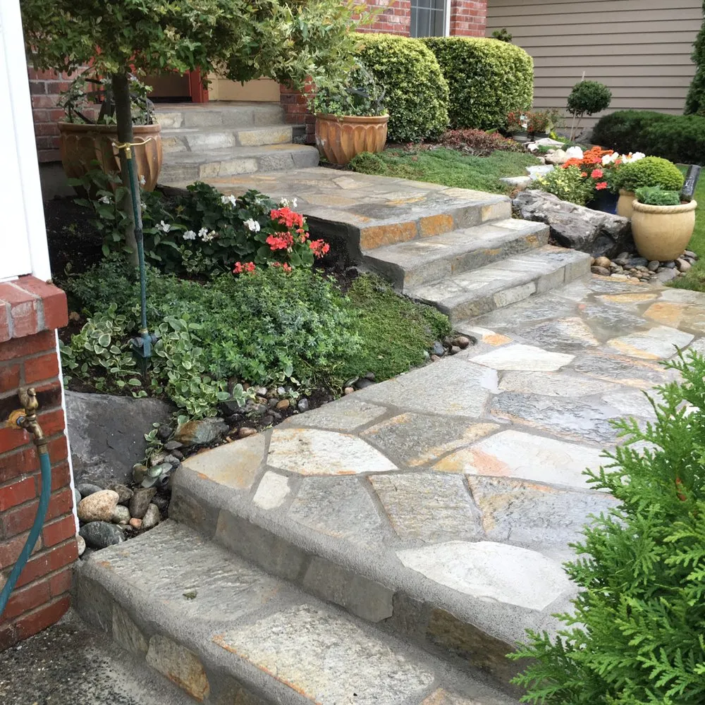 Custom landscape design in Everett, WA by Landscape Design Construction