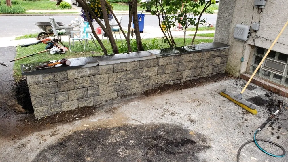 Custom landscape installation in Milmont Park, PA by Landscape Dimensions