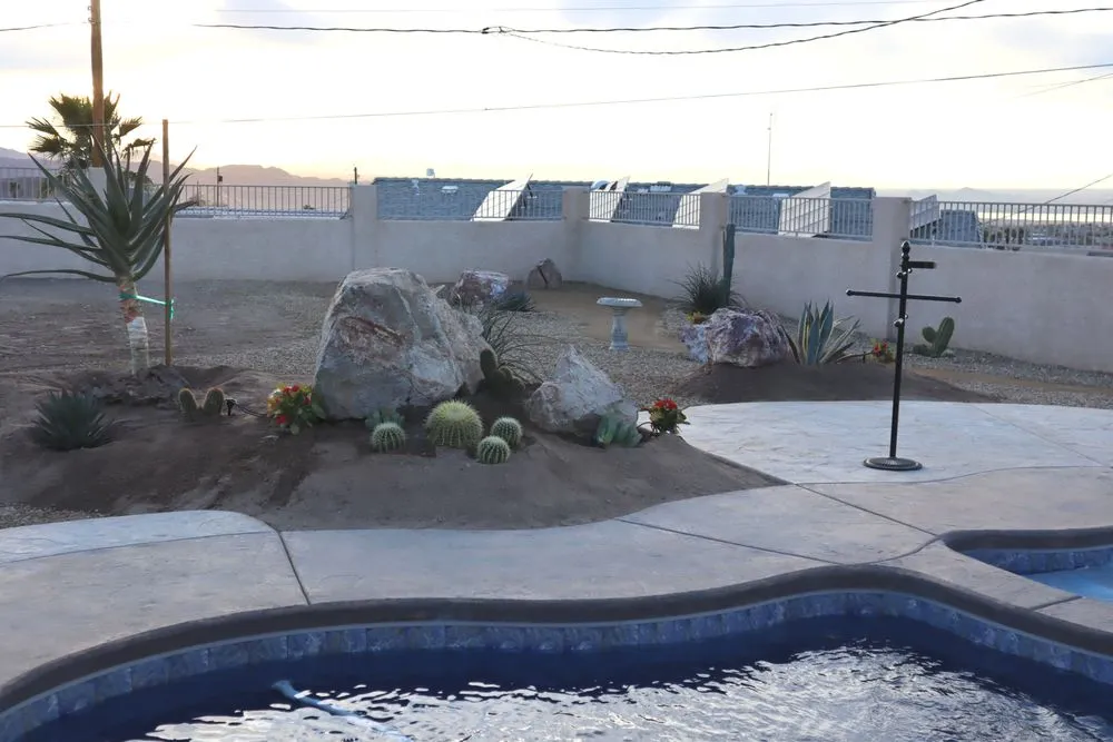 Custom landscape installation in Lake Havasu City, AZ - Landscape Escape