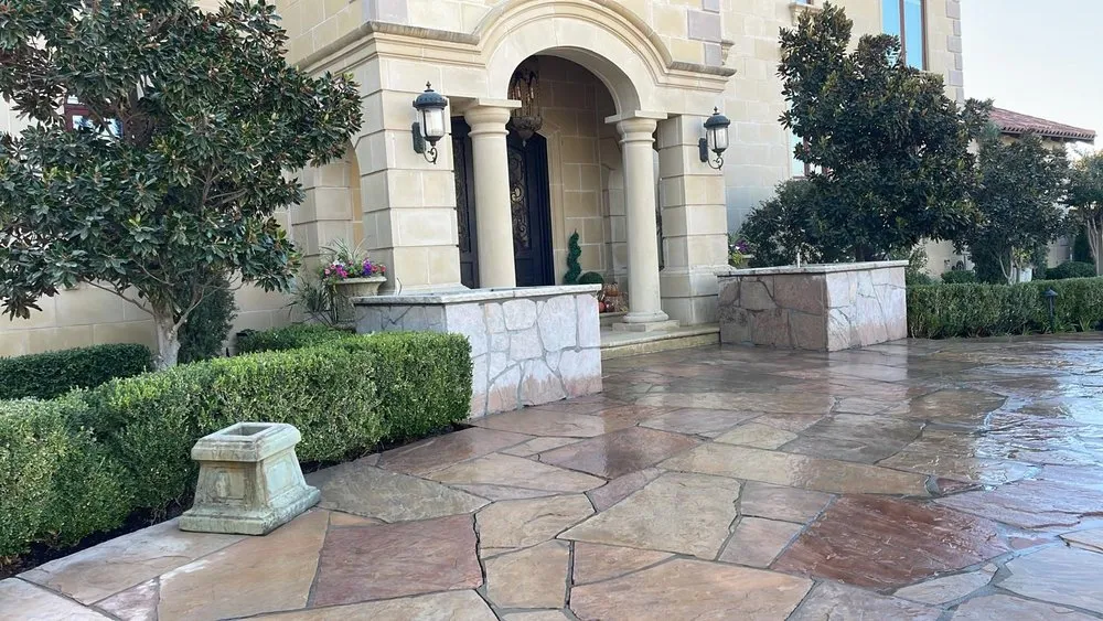 Affordable lawn care service with custom design in Flower Mound, TX by Landscape Express