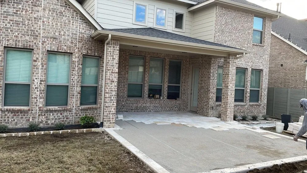 Local landscape installation in Flower Mound, TX by Landscape Express