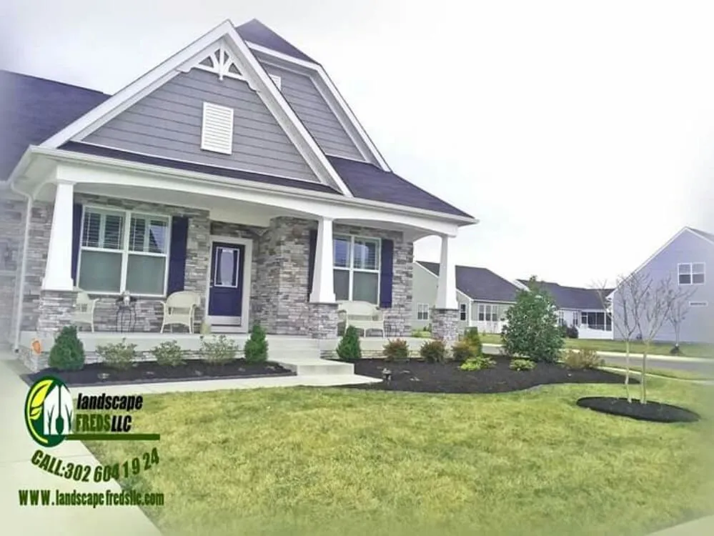 Custom outdoor landscaping for year-round maintenance in Lewes, DE by Landscape Fred's
