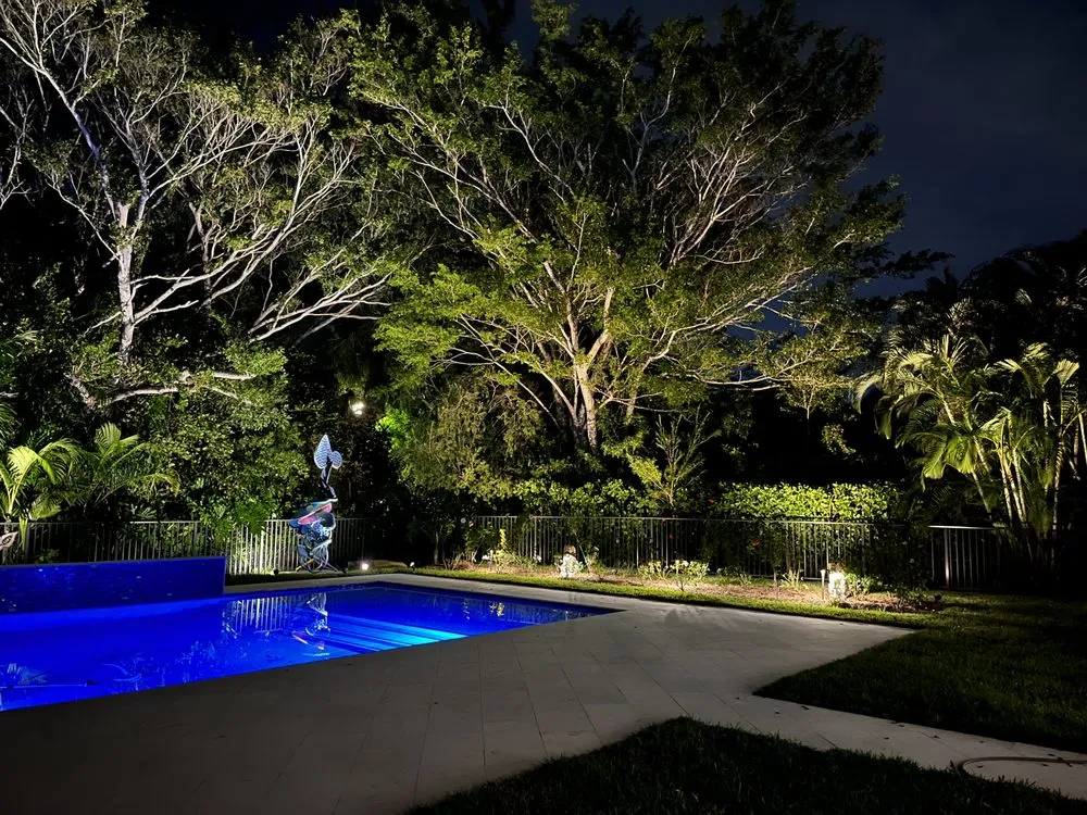 Custom residential landscaping in West Palm Beach, FL by Landscape Illumination Specialists
