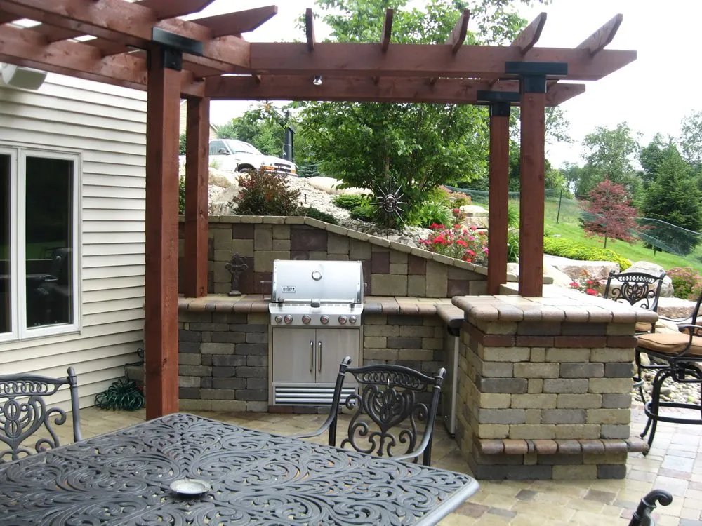 Custom landscape installation in Caledonia, MI by Landscape Impressions Design & Garden Center