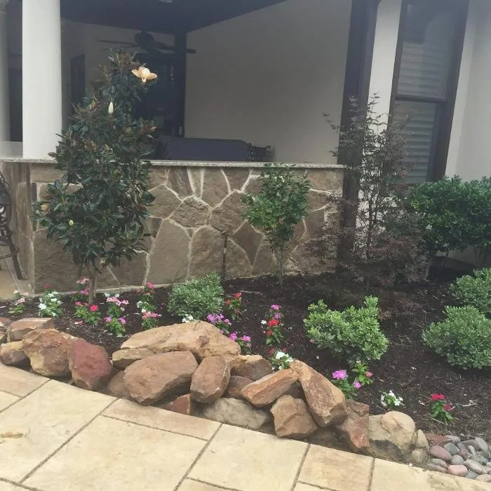 Custom outdoor landscaping for beautiful yards in Hickory Creek, TX by Landscape Innovations
