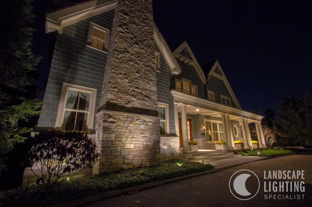Custom landscape installation for residential properties in Ann Arbor, MI by Landscape Lighting Specialist