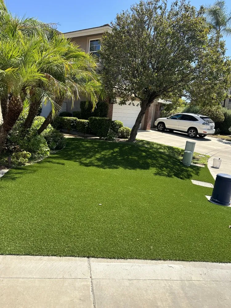Affordable lawn mowing service for year-round maintenance in Escondido, CA by Landscape Luxury Made Affordable