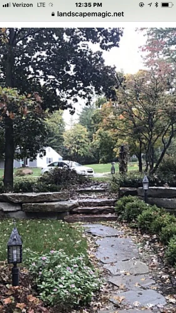 Professional garden landscaping in Milford, MI by Landscape Magic