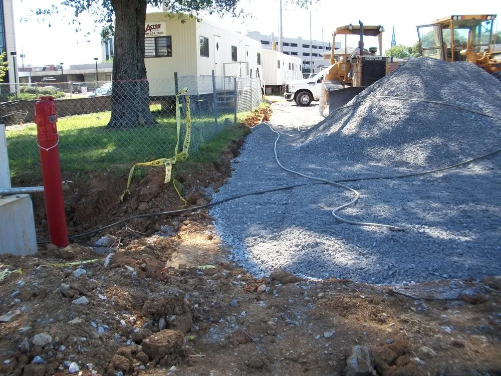 Custom garden landscaping with custom design in Falkville, AL by Landscape Management Consultants