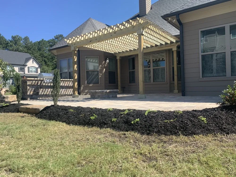 Top-rated garden landscaping with custom design in Woodstock, GA by Landscape Matters