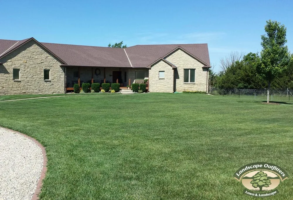 Custom landscape installation in Winfield, KS by Landscape Outfitters