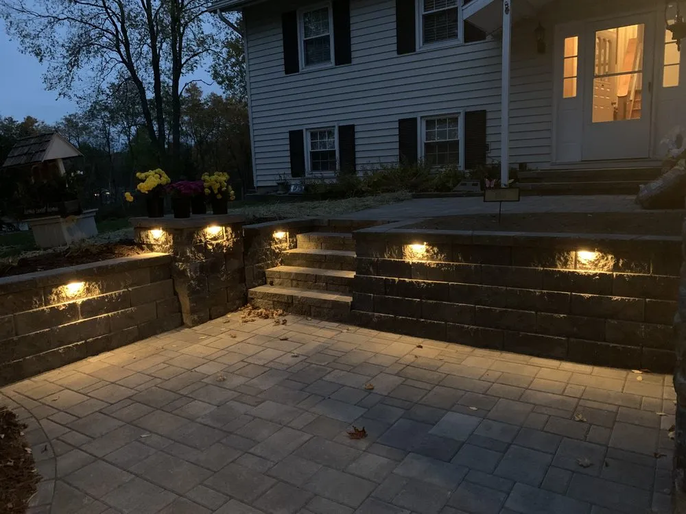 Trusted outdoor landscaping with custom design in Davenport Center, NY by Landscape Solutions